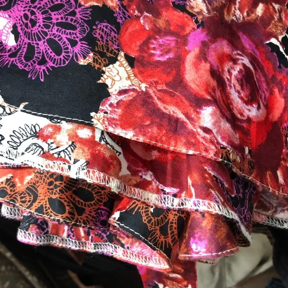 Lady vintage floral dress retro rockabilly made in Romania - Picture 15 of 16